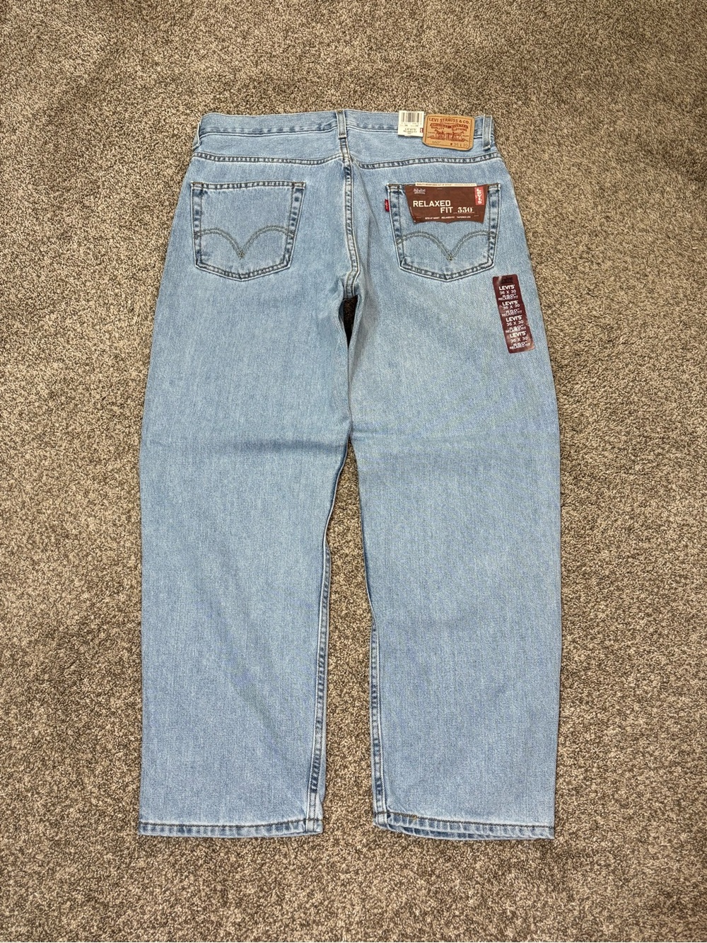Vintage Levi's 550 Jeans Mens 36x30 Y2K Deadstock Relaxed Fit Straight Leg Denim
